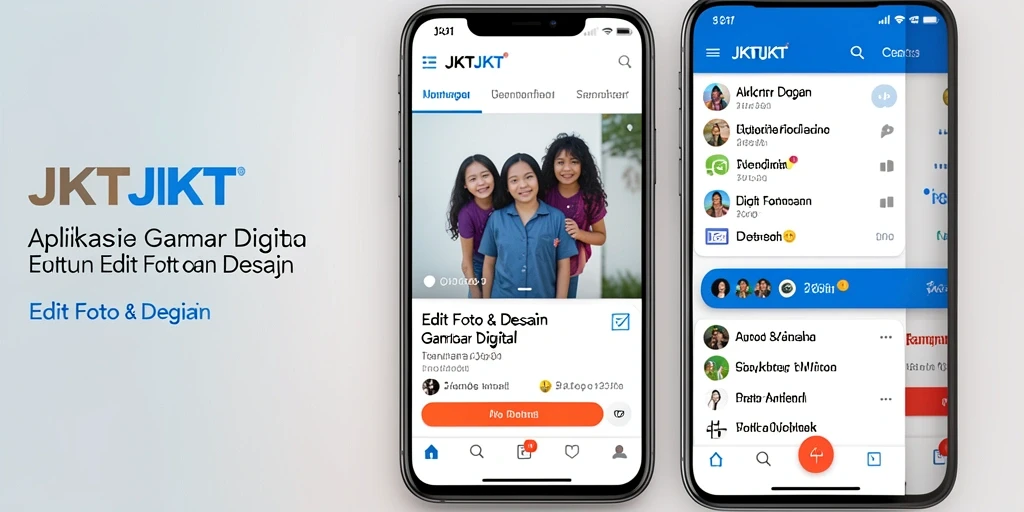 Antarmuka aplikasi JKTJKT yang intuitif untuk edit foto digital.