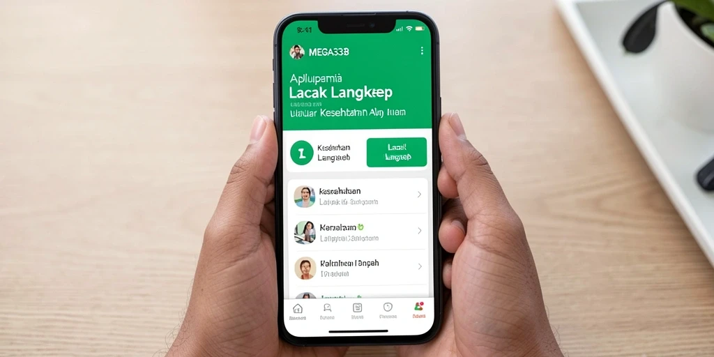 Antarmuka MEGA338 menunjukkan data langkah dengan jelas dan menarik.
