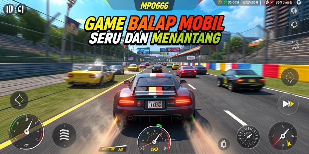 Tampilan antarmuka game Balap Mobil MPO666 yang menarik dan interaktif.