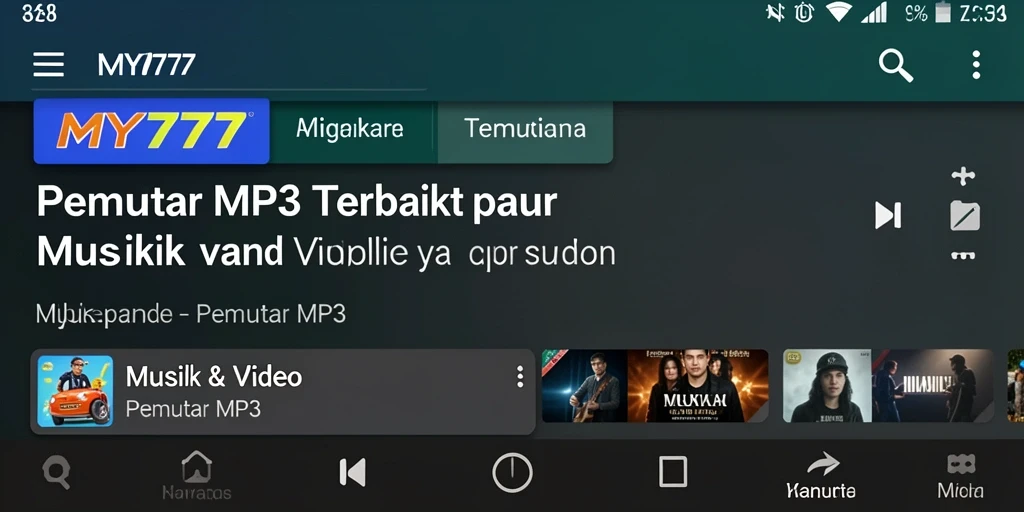 Tampilan antarmuka pengguna MY777 yang menarik dan responsif.