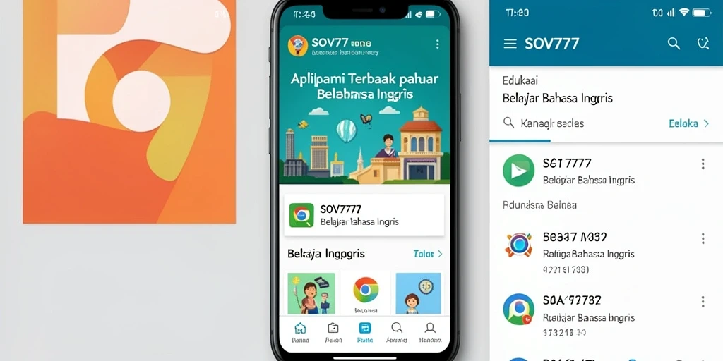 Tampilan antarmuka SOV777 yang menarik untuk belajar Bahasa Inggris.